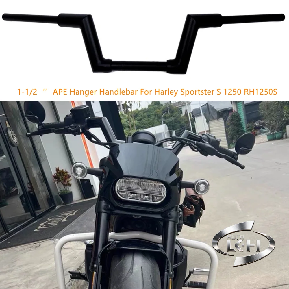 Motorcycle 1-1/2‘’ APE Hanger Handlebar For Harley Sportster S 1250 RH1250S Nightster 975 2021-2025