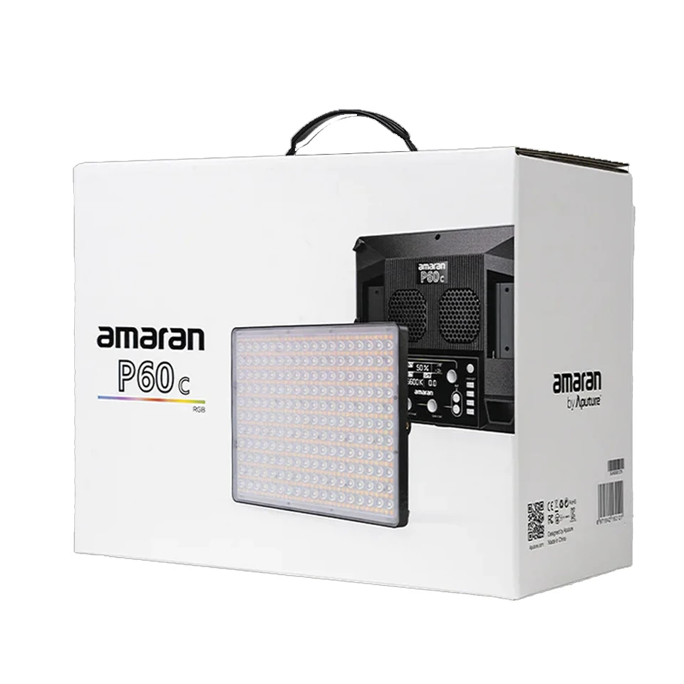 Aputure amaran P60c amaran P60x Bi-Color 2500K-7500K RGB แผงไฟ LED สำหรับสตูดิโอถ่ายภาพสตรีมมิงแบบมืออาชีพ