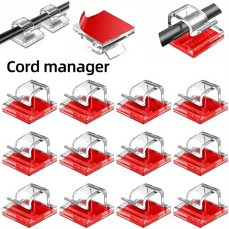 50/100pcs cable clamp cable outdoor cable management storage clamp clip suitable for table, car, wall, TV