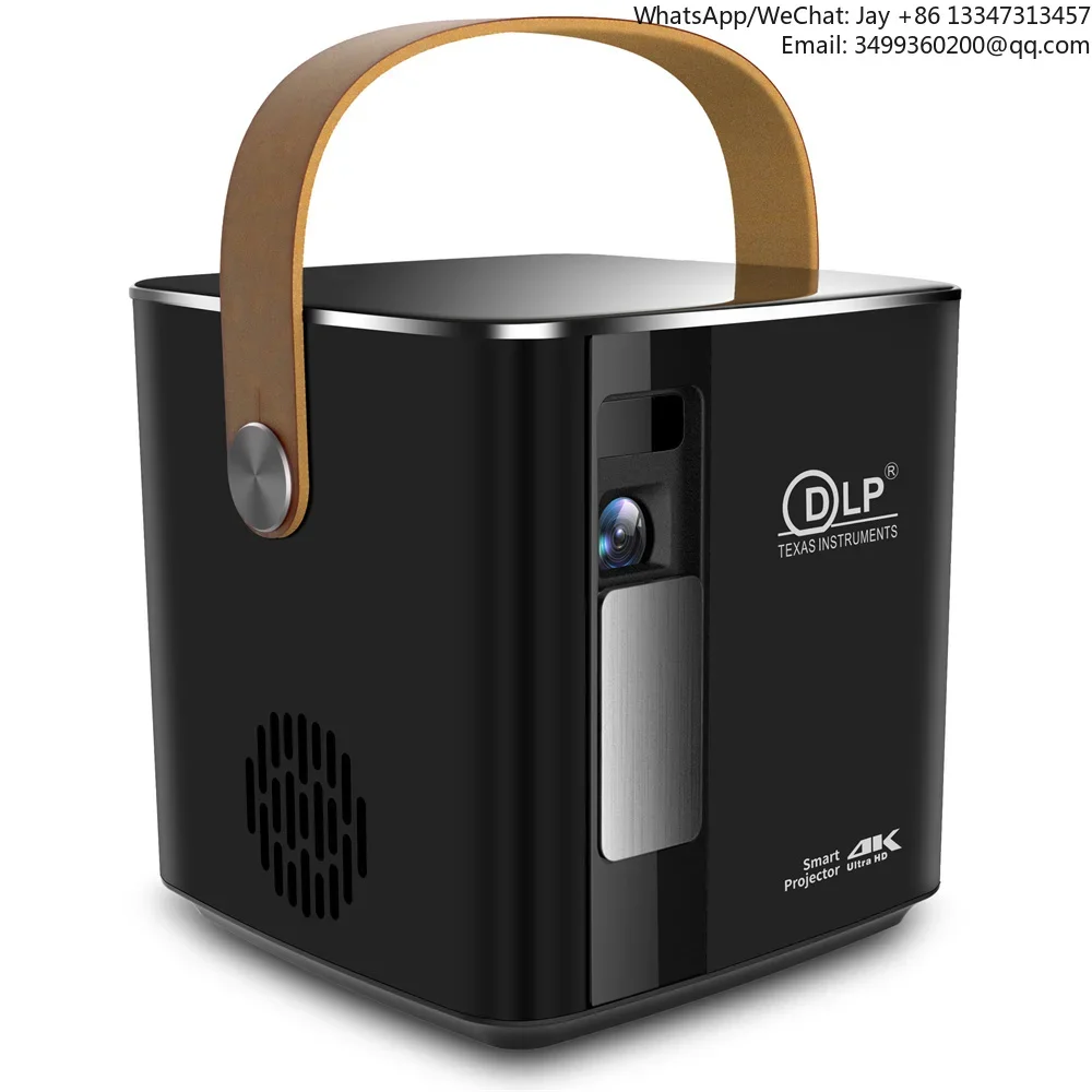 

Portable 200ANSI Native 1080P DLP Projector Outdoor 12V 8m Projection Android LED 4K Smart 3D Movie Video Projector With Battery