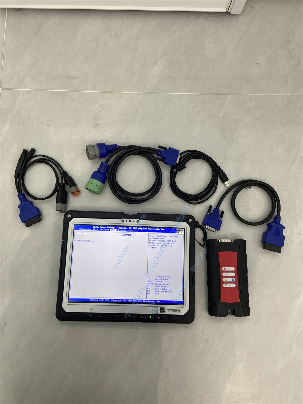 Professional Auto Workshop Repair Equipment Inline7 for Diesel Truck Troubleshooting with CF33 tablet Included