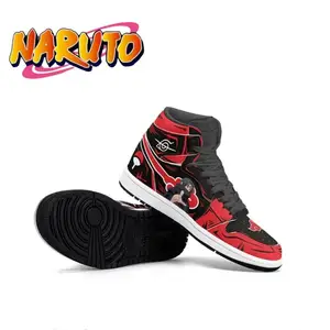 Naruto Anime -Basketball -Sneaker, Uchiha Itachi, Akatsuki, Cartoon -Druck, komfortable Schuhe, ungezwungenes Geburtstagsgeschenk 6 Hauptverkaufsschuh Naruto - №4