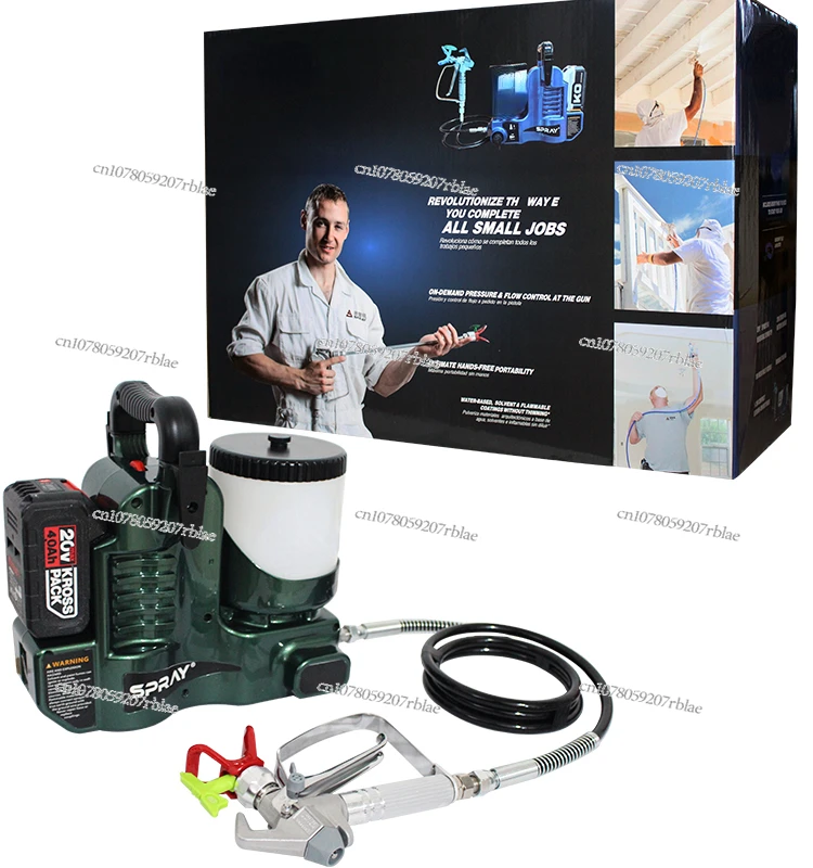 2024 Hot Sell High Pressure Putty spraying Machine Airless Paint Sprayer Hvlp Battery Spray