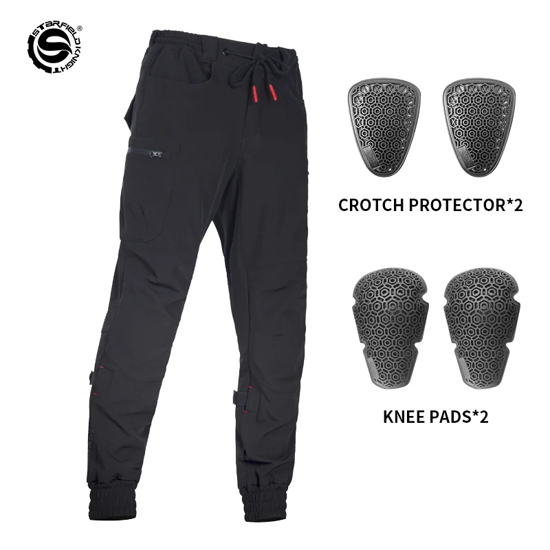 SFK Winter Warm Motorcycle Pants Men's Black Trousers Splash Proof Water With CE Armor Protective Riding Equipemt Accessories