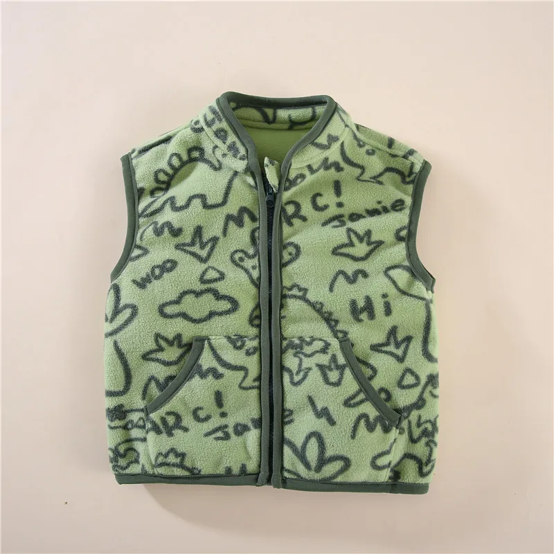 

New Autumn Winter Baby Clothes Children Boys Cartoon Thick Warm Vest Kids Girls Clothing Infant Costume Toddler Sportswear