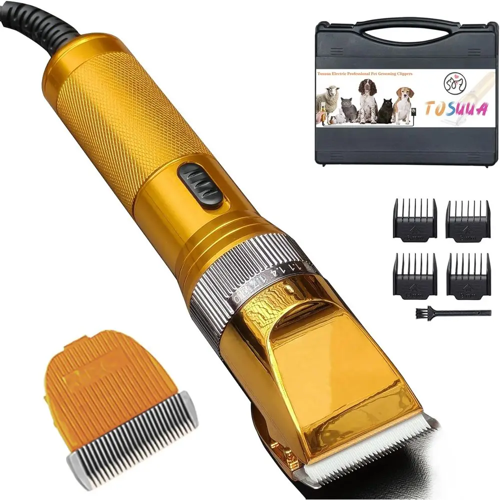 

High-Performance 36V Pet Grooming Clippers for Thick Coats, Professional Shears and Hair Trimmers for Dogs, Sheep, Livestock, an