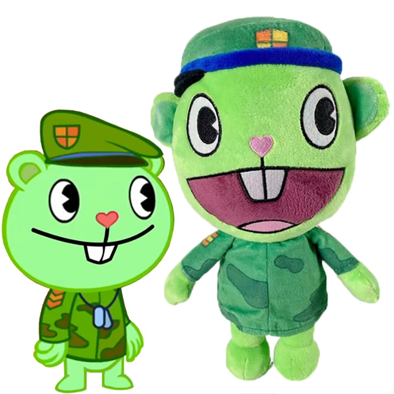 

25cm Happy Tree Friends Plush Toys Cartoon Anime Plushie Doll Nutty Flippy Handy Flaky Shifty Stuffed Pillow Decoration Gifts