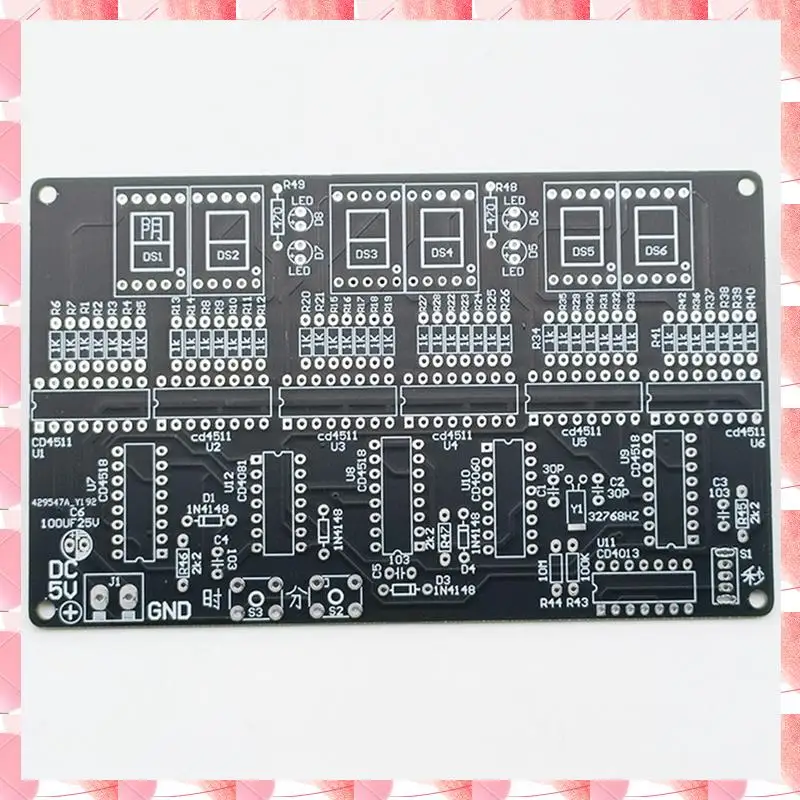 JAJA تيار مستمر 4.5 فولت-5.5 فولت 6 بت مجموعة ساعة الدائرة الرقمية ساعة إلكترونية التدريس والتدريب إنتاج اللحام لتقوم بها بنفسك قطع الغيار