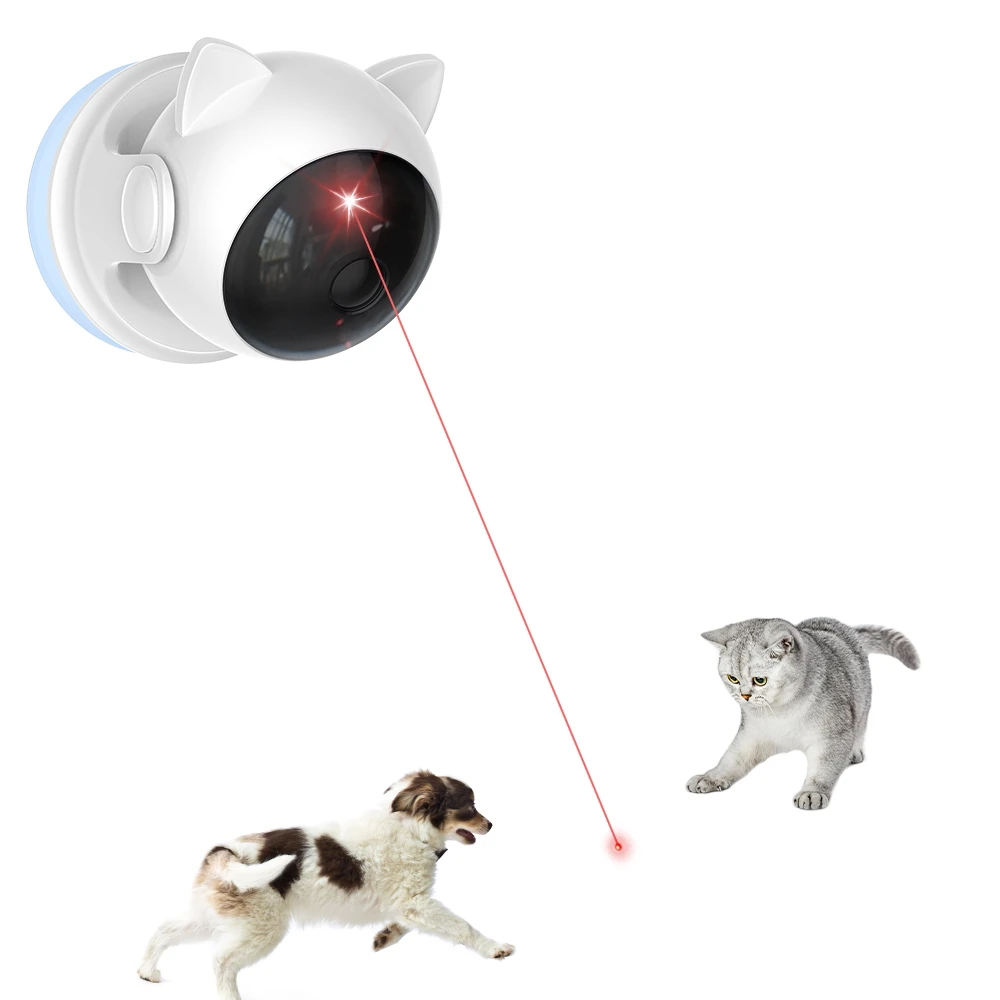 Automatic Cat Laser Toy Rechargeable Motion Random Activated Interactive Cat Toys for Indoor Cats/Dog/Kittne Slow and Fast Mode