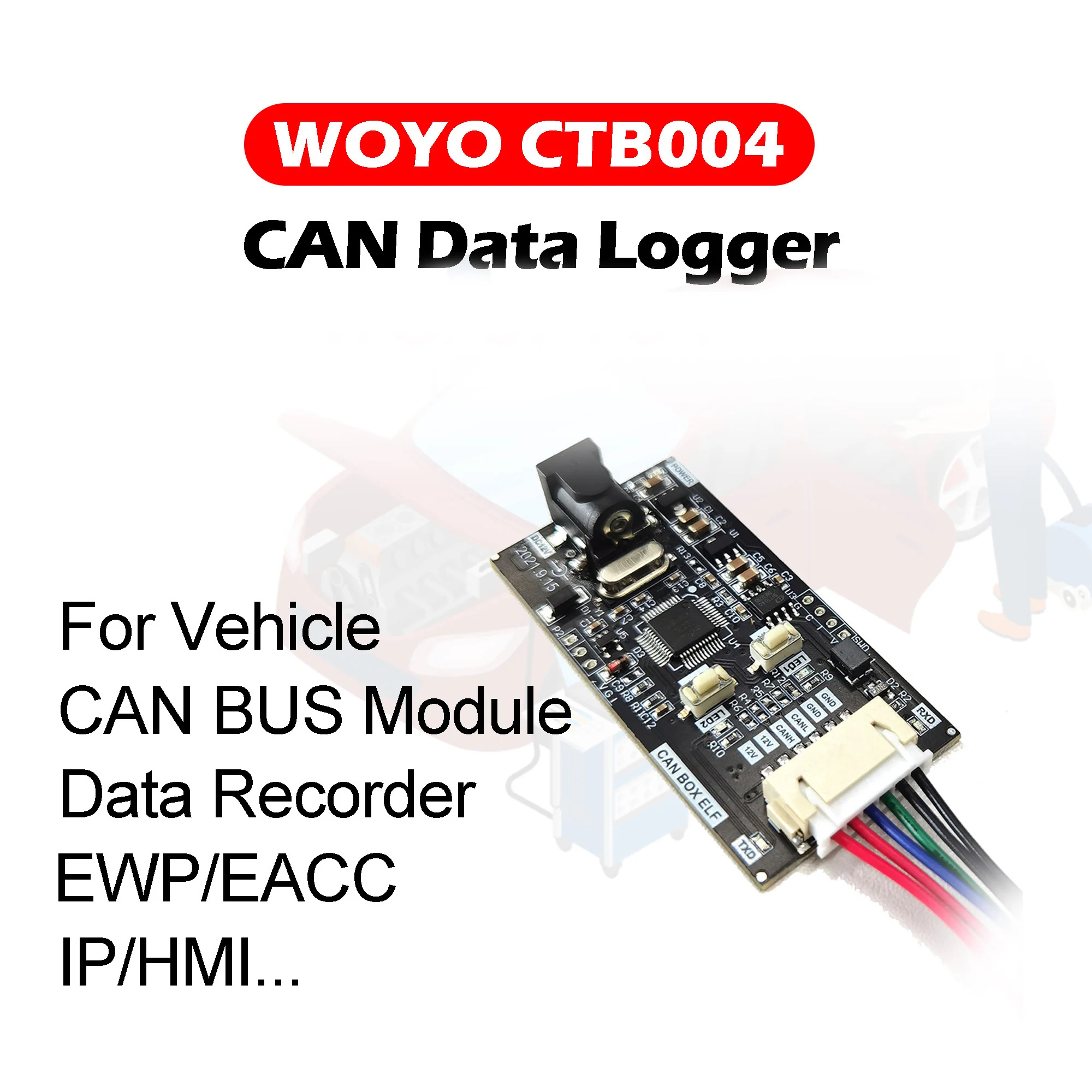 WOYO CTB003 1/3/5/10 set Kann bus datenlogger für alle auto kann bus modul daten transceiver automotive diagnose tool für IP/HMI/EWP/EACC... – Detail 1
