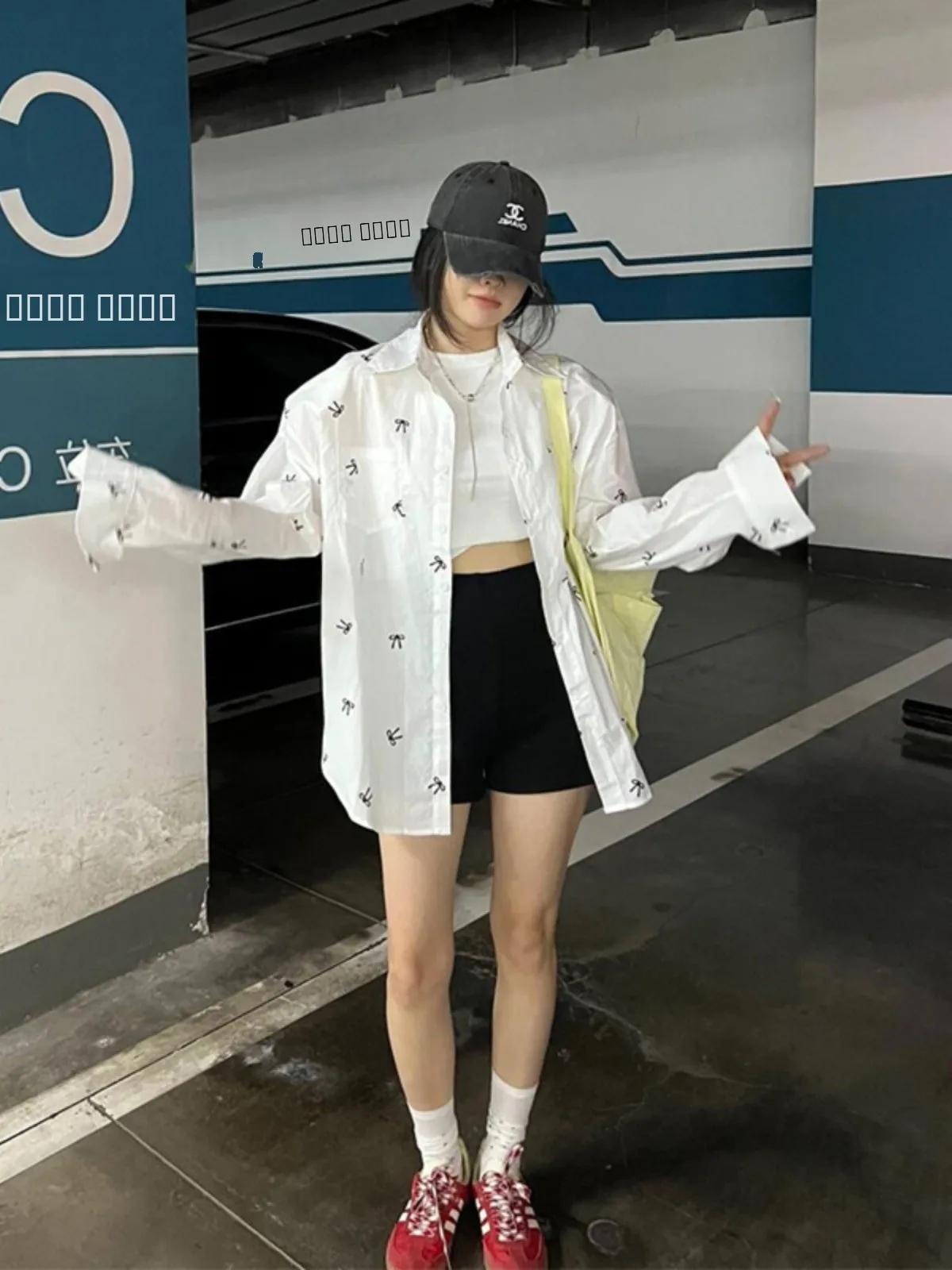 

Свободное длинное белое пальто-накидка для женщин, осенняя новинка, с узлом и принтом, в корейском стиле, свободного кроя