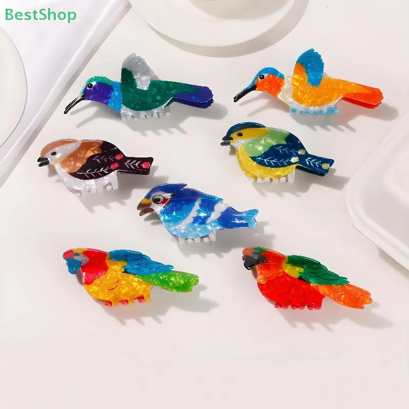 ♥ ♥ ♥ Bunte kleine Vogel Haarnadel Hai Clip, Damen Accessoires Mode Mädchen Haarklammer