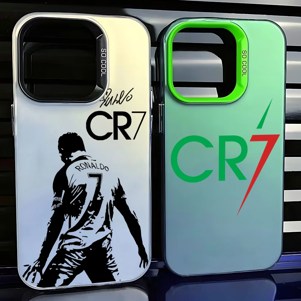 Mr Football Phone Case For C-cR7-R-Ronaldos iPhone 16 15 14 13 12 11 Pro Max X XR 8 7 Plus Candy Matte Shockproof Back Cover