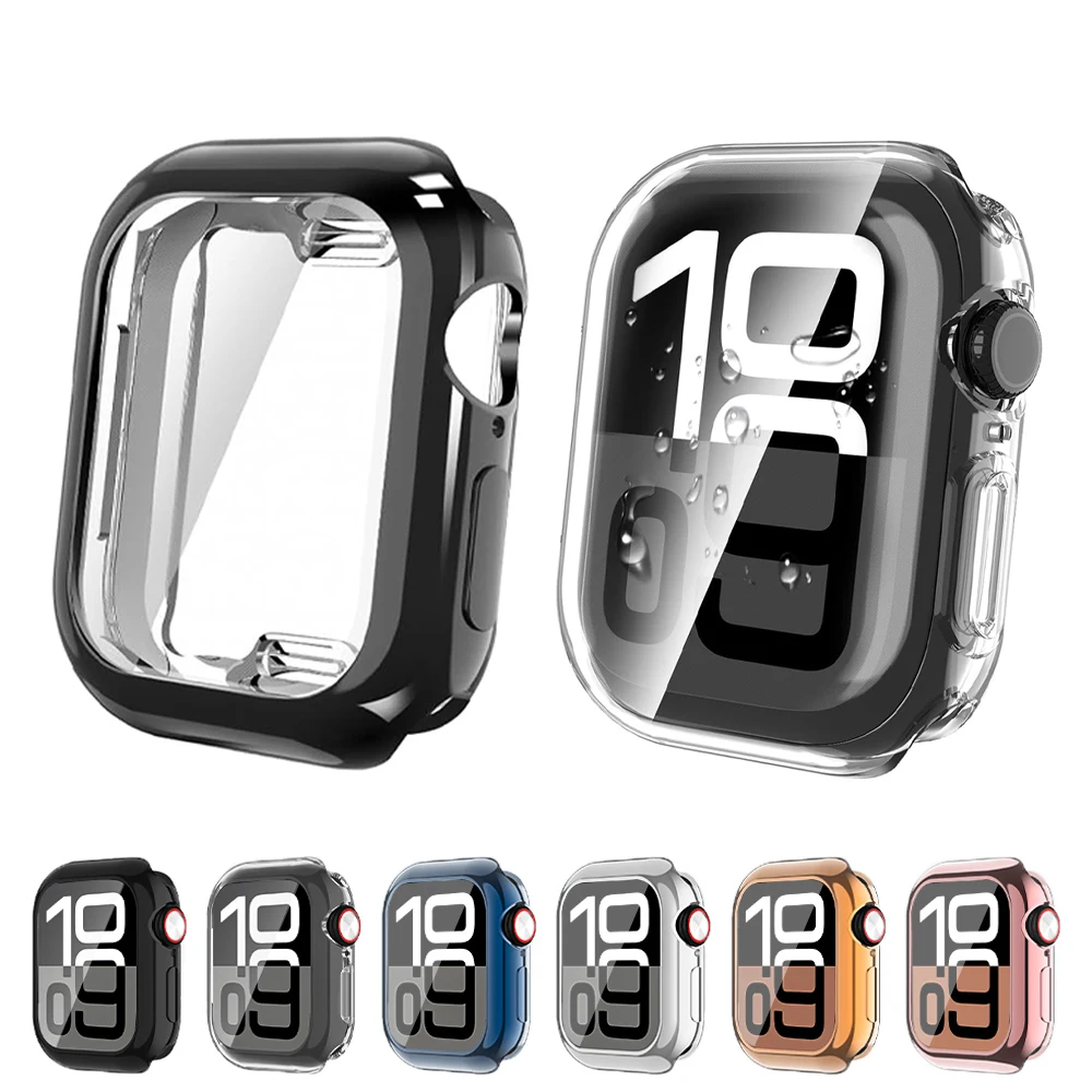 Protezione dello schermo per Apple Watch Case 46mm 42mm 45mm 41mm 44mm 40mm TPU paraurti Cover iWatch Serie 10 9 8 7 SE 6 5 4 accessori