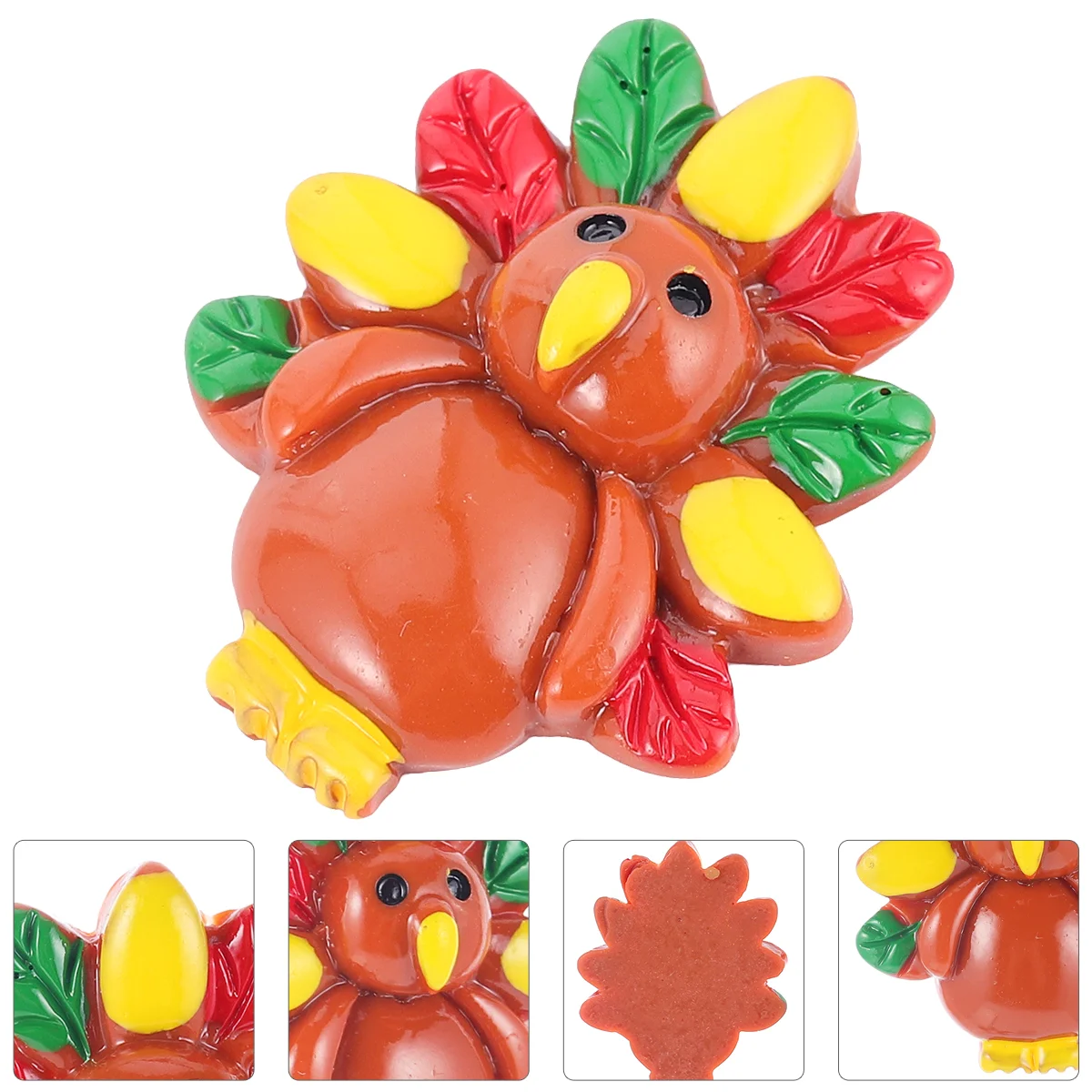 Resin Turkey Hairpin Accessory Phone Case Decoration Decorative Supplies Thanksgiving Ornament