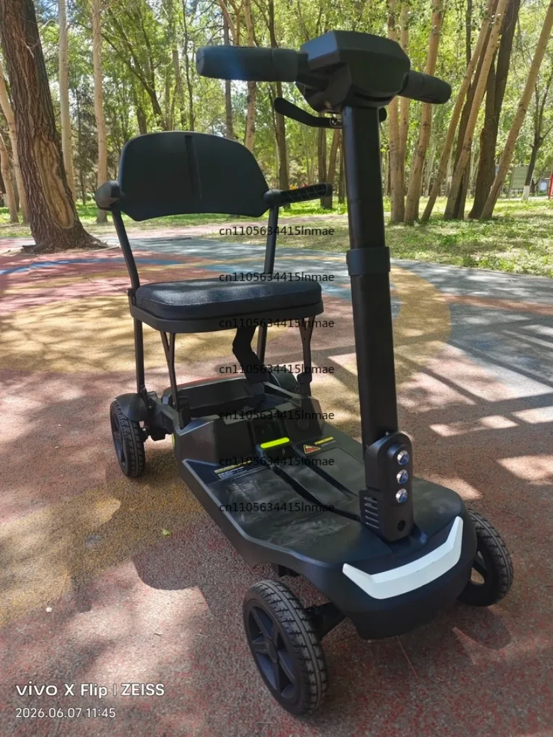 Electric Mobility Scooter for Elder Travel All Terrains Ultra Light 16kg Easy Fold Mobility Scooter  Portable Lightweight