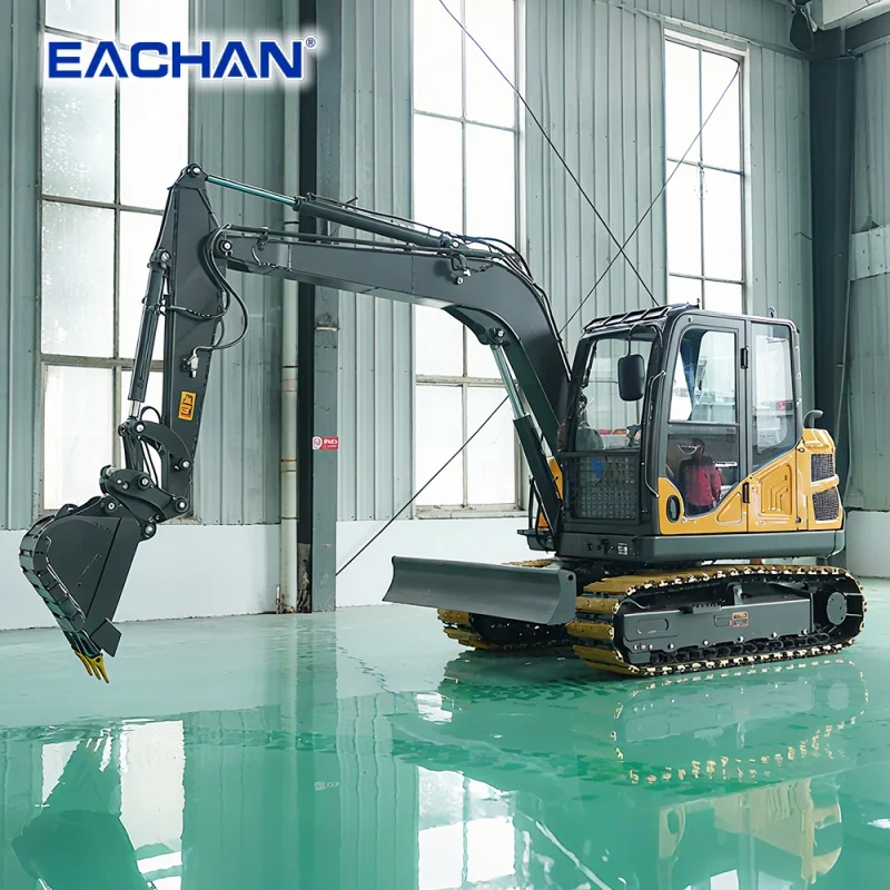 Cheap Small Digger 6.5 Ton Machine EPA Crawler Mini Excavator 4 Ton Free Shipping Earthmoving Backhoe Excavating Customized