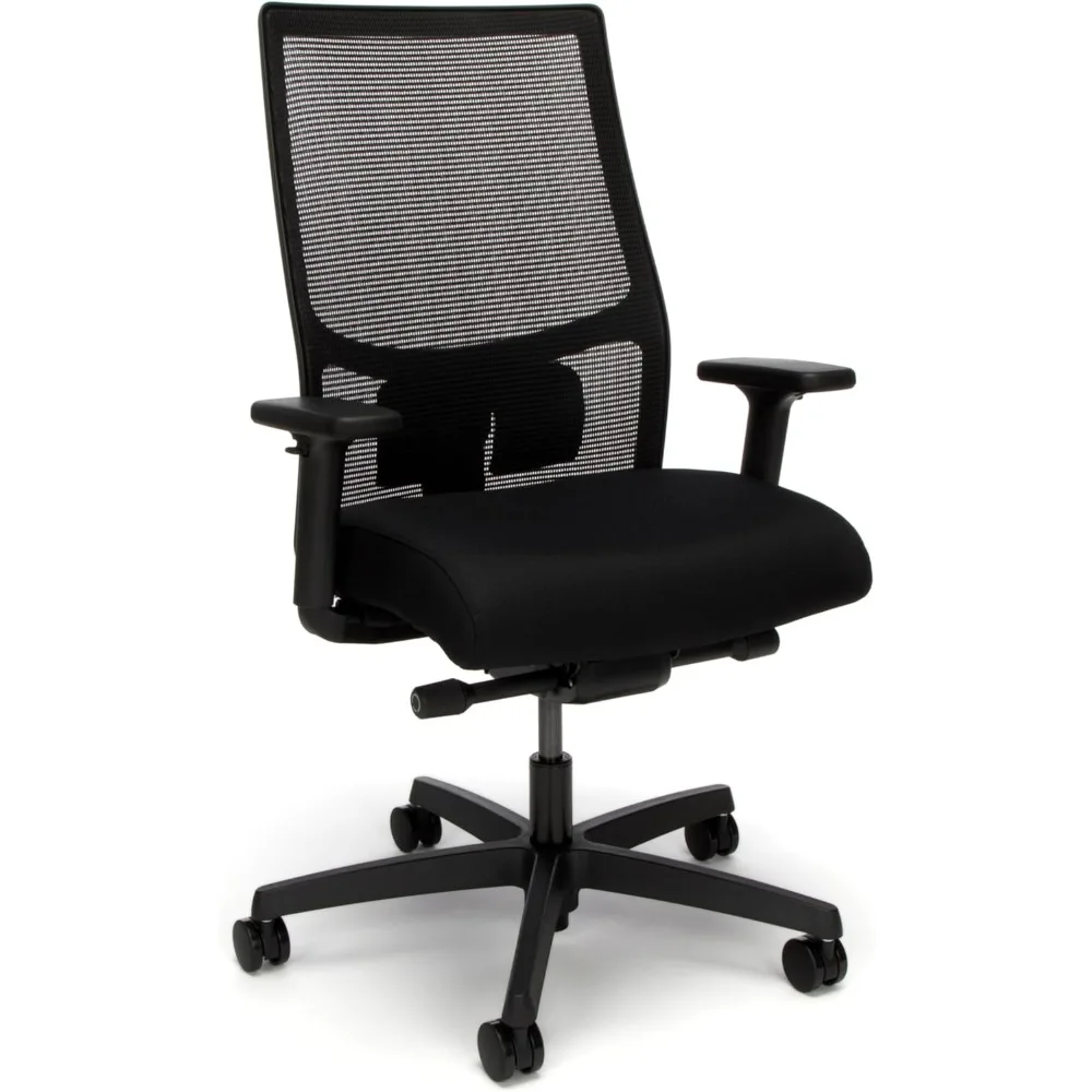 Ignition 2.0 Mid Back Task Chair, Advanced Synchro-tilt Control, Office Chair With Lumbar Support, Height And Width Adjustable