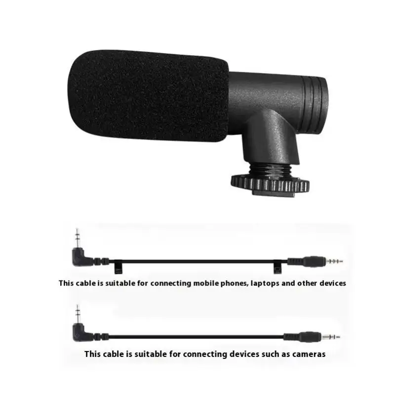 ميكروفون Lavalier للهواتف المحمولة كاميرات SLR للفيديو المباشر، ومقابلات تسجيل الكاريوكي للحد من الضوضاء وميكروفون مرساة