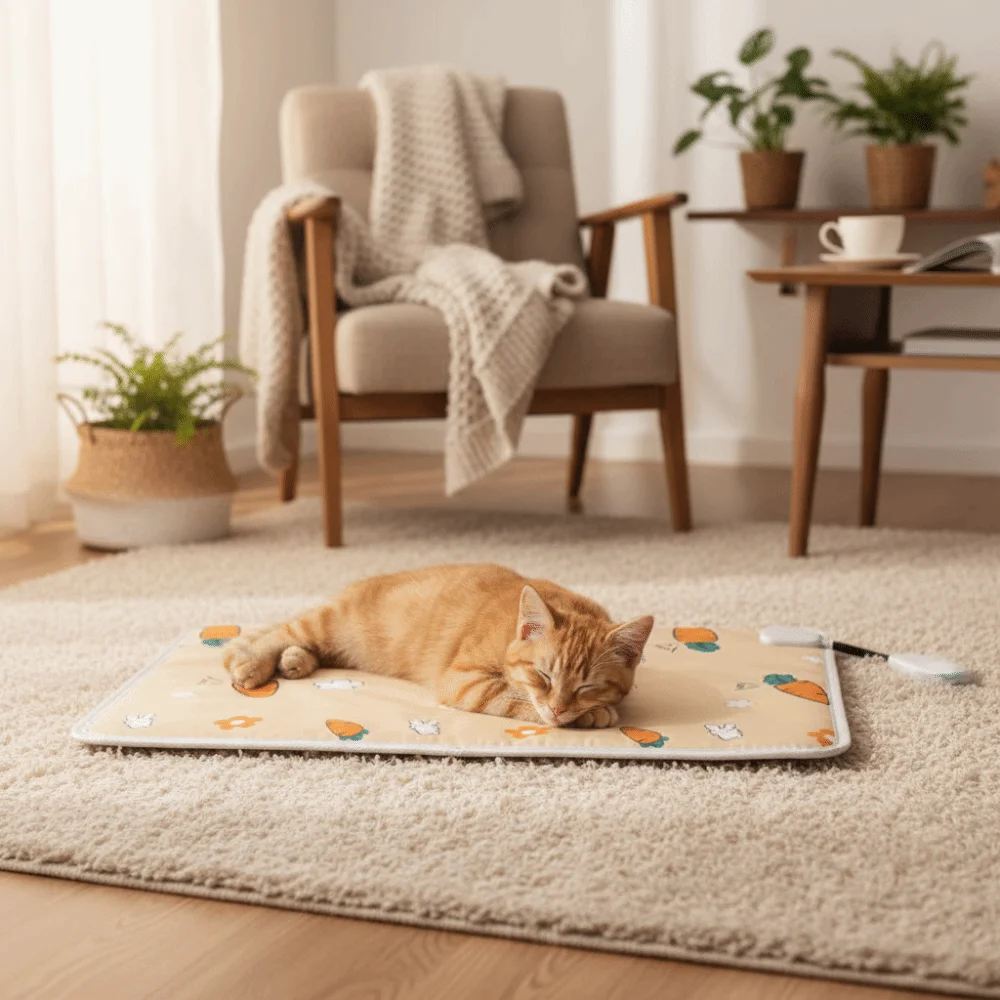 

Bite Proof Pet Electric Blanket Thermostat Control Waterproof Cat Heating Pad Warm Anti-scratch Dog Warmer Mat For Cats and Dogs