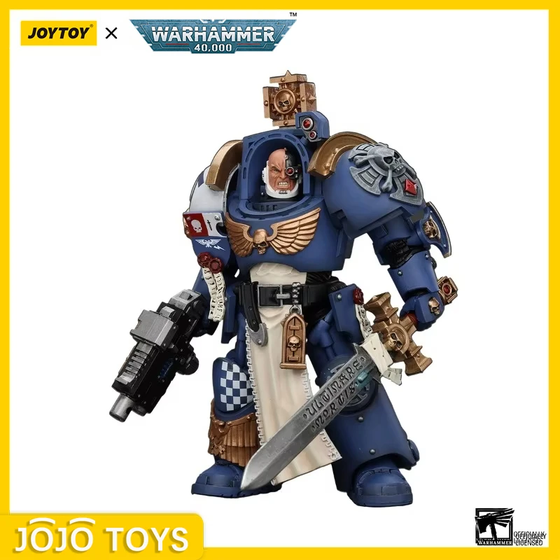 [IN STOCK] 1/18 Action Figure JOYTOY Warhammer 40K Ultramarines Captain in Terminator Armour Anime Model Collection Toys Gifts