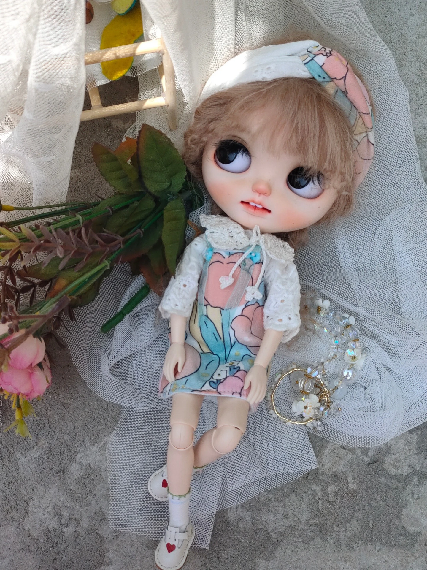 （10 pieces set）Dula Doll Clothes Dress Summer tulip Strappy skirt Blythe Qbaby ob24 ob22 Azone Licca ICY JerryB Bjd Doll