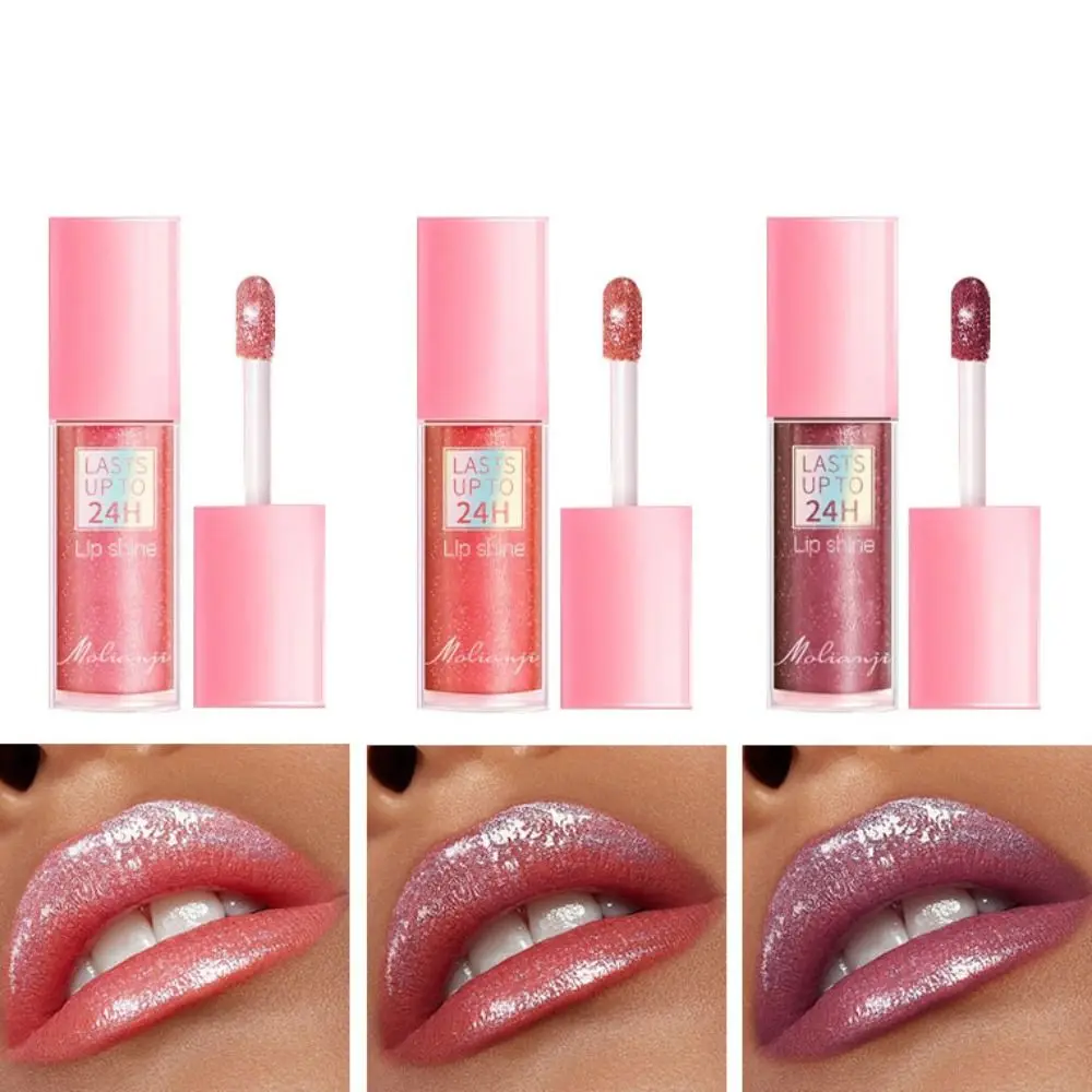 

3pcs Lip Makeup Waterproof Glitter Lip Glaze Moisturizing Long Lasting Liquid Lipstick Universal Lip Gloss Dating