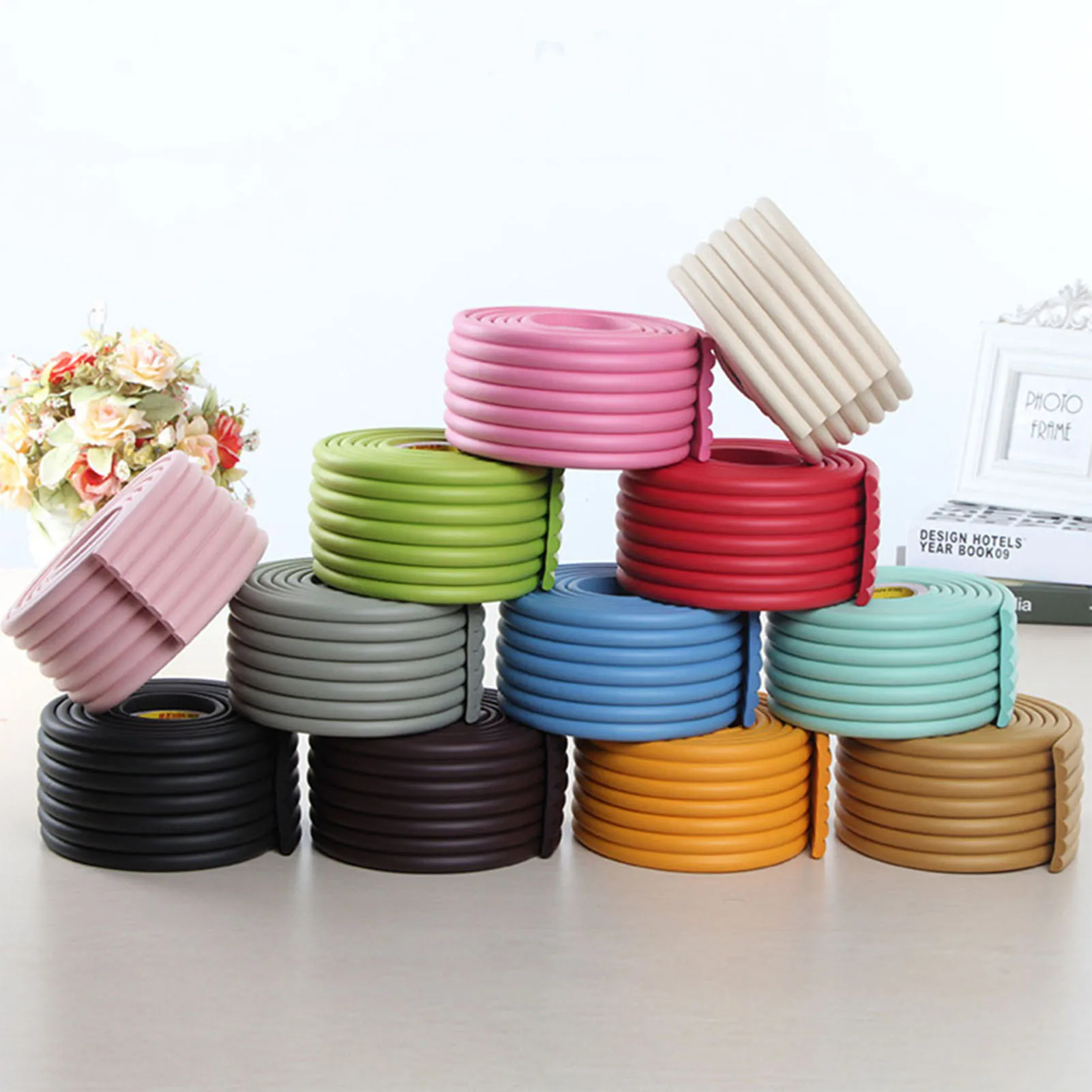 Bande de Protection de sécurité pour bébé, 2M, bande de Protection des bords de Table et de bureau, coins de meubles, Protection en mousse de sécurité pour enfants