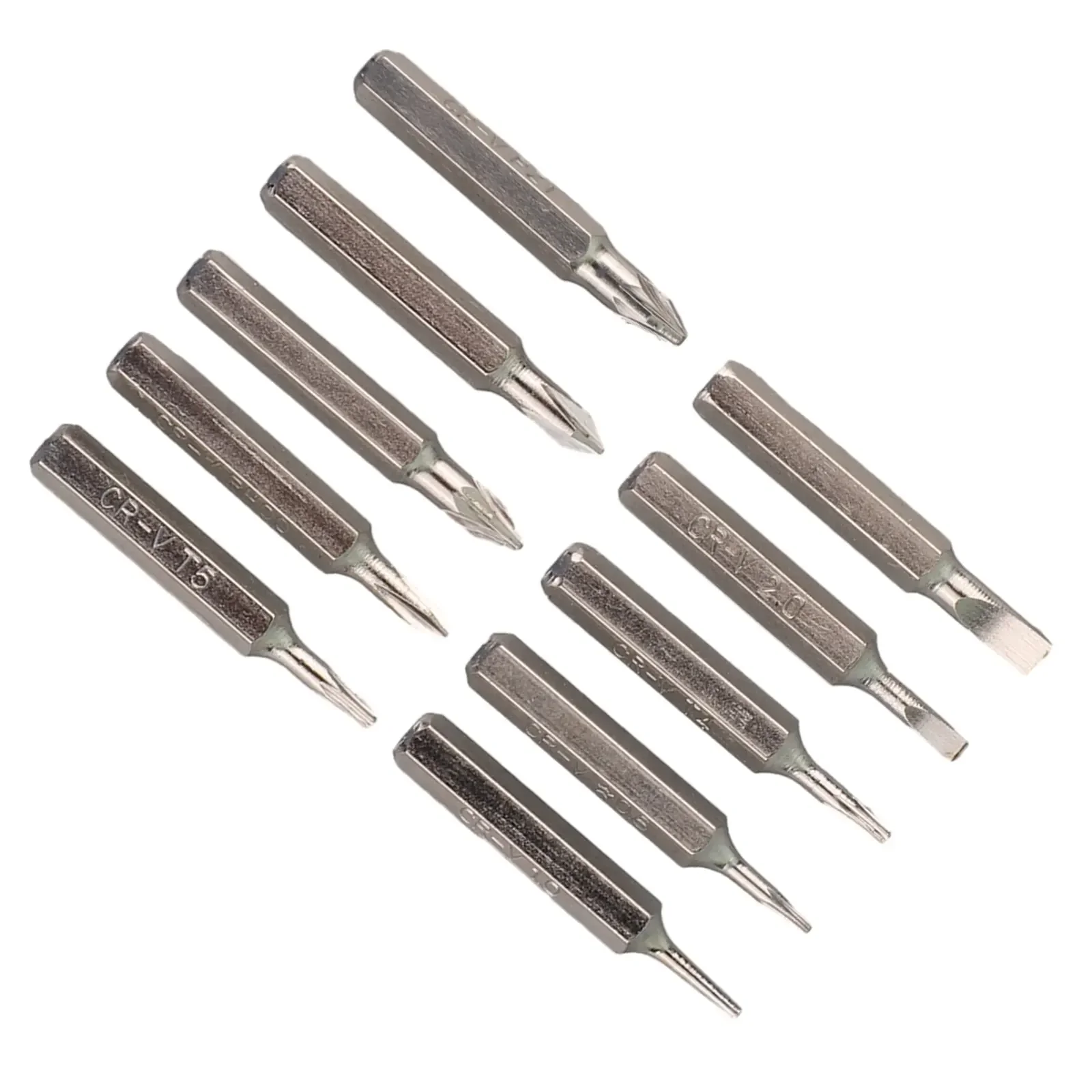 Magnetic and Reliable Screwdriver Bits Set, 4mm Shank, Wearproof, Long lasting Great for Electronics Industry 10pcs