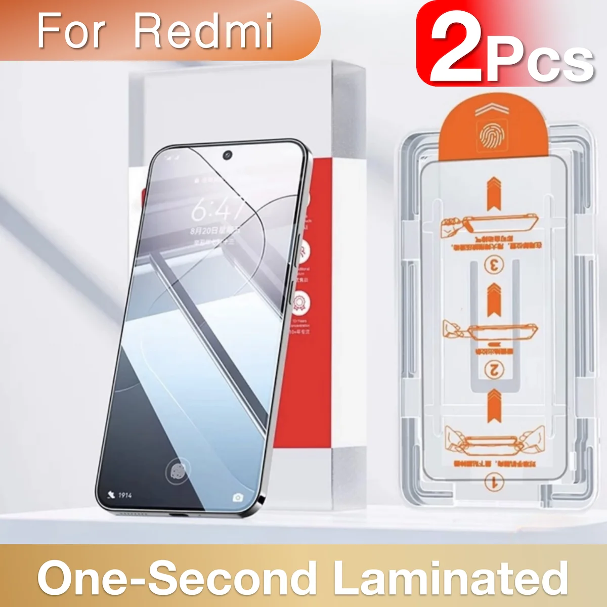 2 Stück für Redmi Note 13 12 Turbo 11 11t 11e 10 9 9s 8 6 pro plus 5g 4g Displays chutz folie aus gehärtetem Glas Easy Kit