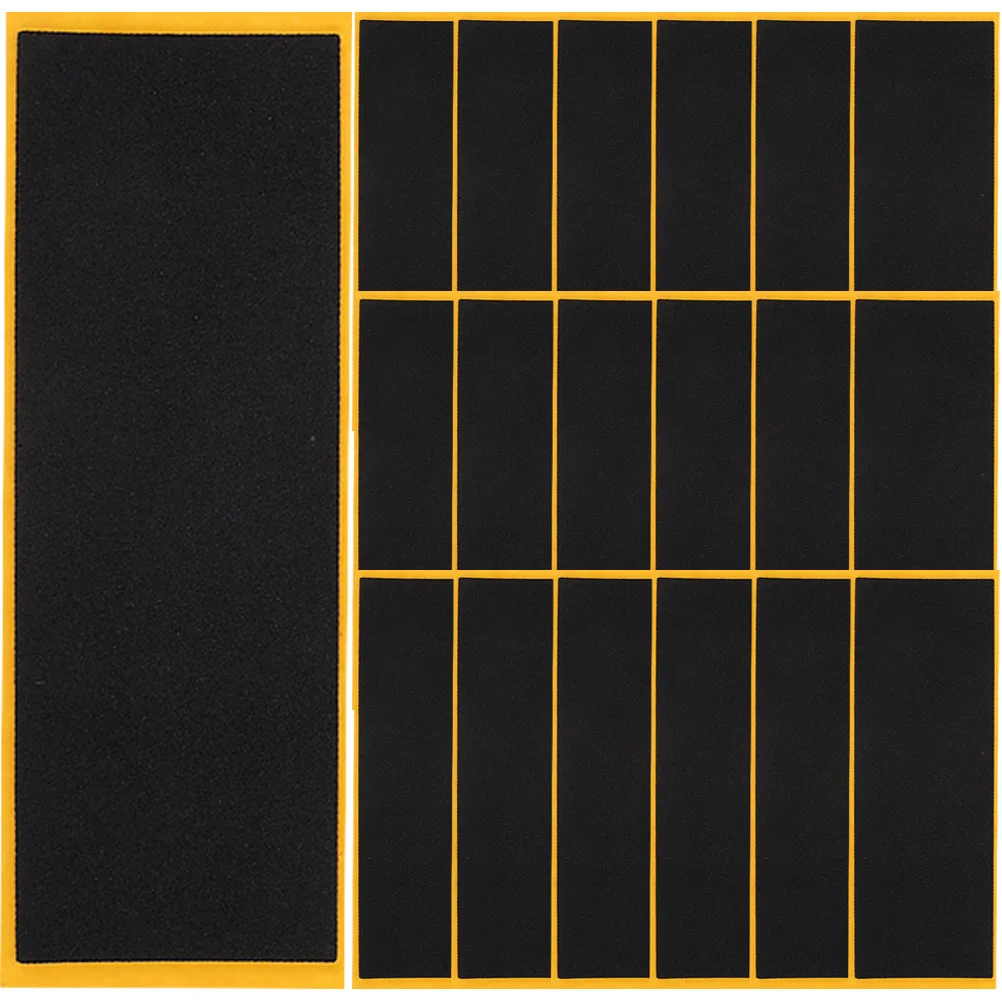 

20 Pcs Finger Skateboard Anti-slip Stickers Skateboards Tape Major Black Grip Fingerboards