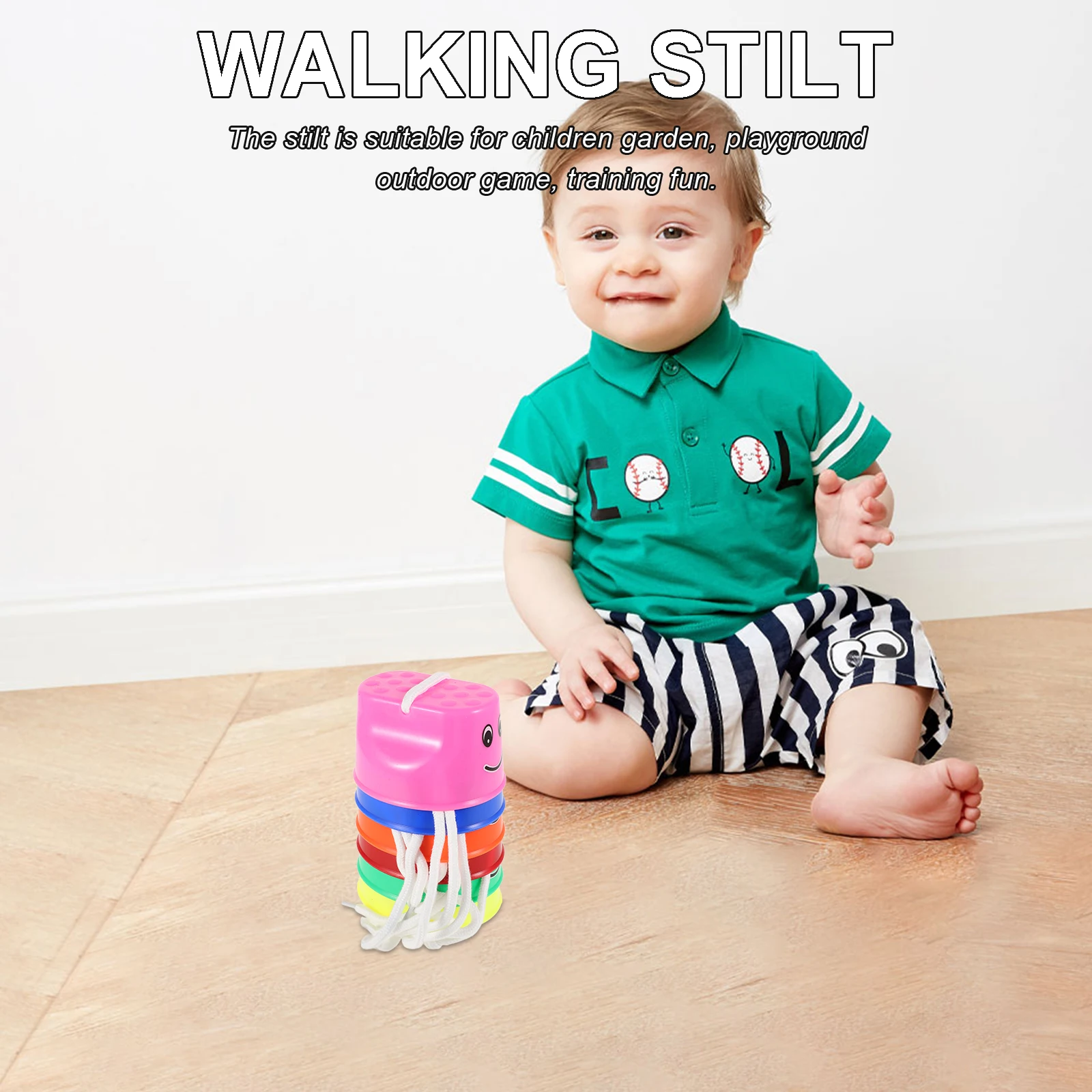 

Plastic Walking Stilts Kids Balancing Toys Material Children Playground Outdoor Training Ability Toy