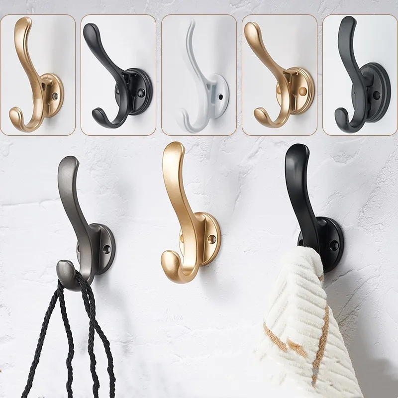 Nordic Different Colors Hallway Hook Clothes Hanger Bathroom Towel Hook Living Room Door Back Simple Storage Hook