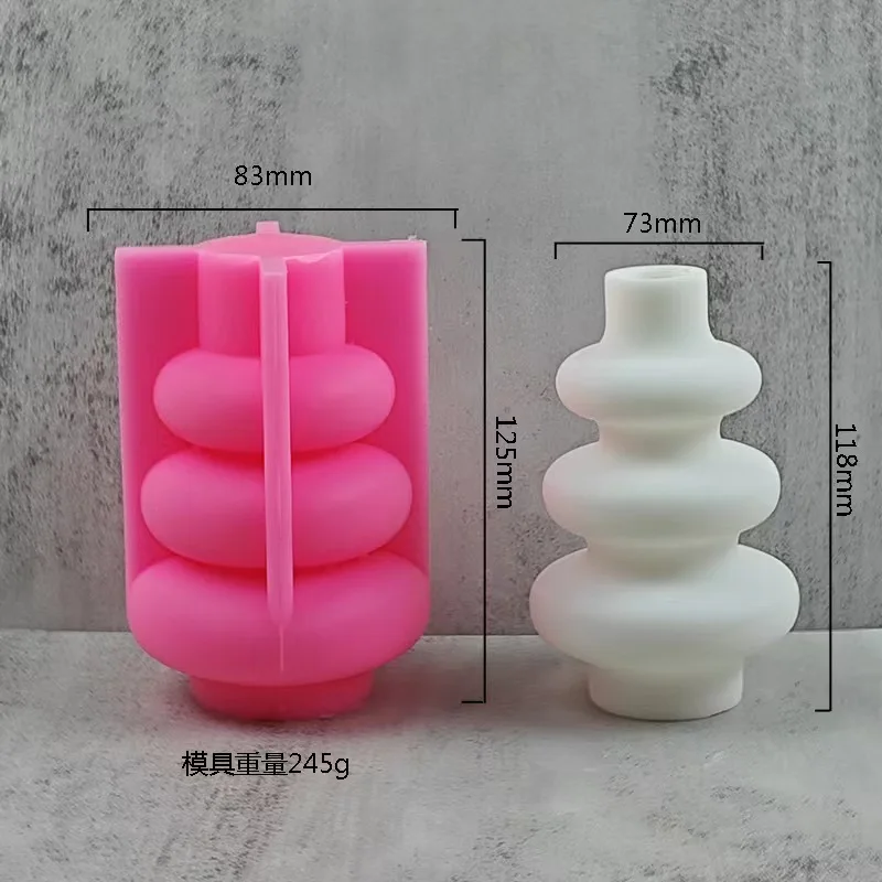 DIY Epoxy Resin Silicone Vase Mold Small Geometric Concrete Gypsum Pouring Flowerpot Silicone Mold Home Decoration Gift