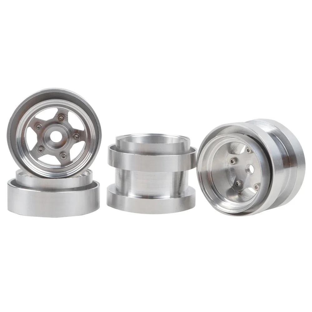 Aluminum Alloy Beadlock Wheel Rim Hub for Tamiya Frog Sand Scorcher Grasshopper Super Champ 1/10 RC Buggy Car Upgrade parts