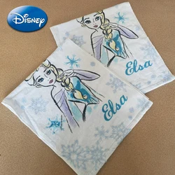 Disney Frozen Elsa Soft Cotton Hand Towel Cartoon Princess Figures Face Pillow Coffee Milk Towels Kitchen Decoration Large Size