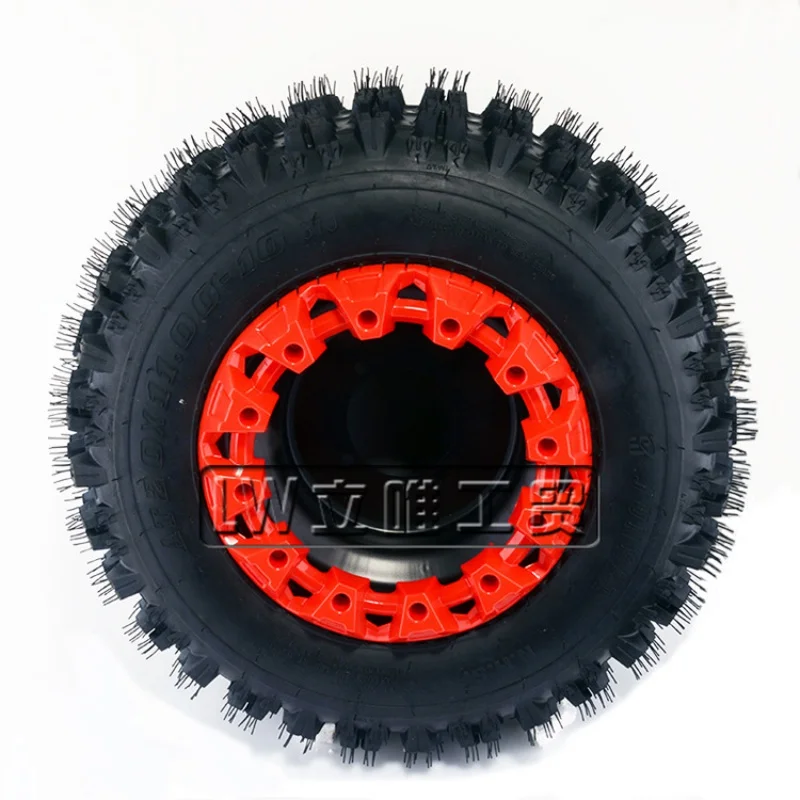 

2Pcs 10-inch ATV Wheel Trim Hub Protection Decor Rim Cap Vehicle All Terrain Wheel Plastic Cover 20x10-10 21*7-10