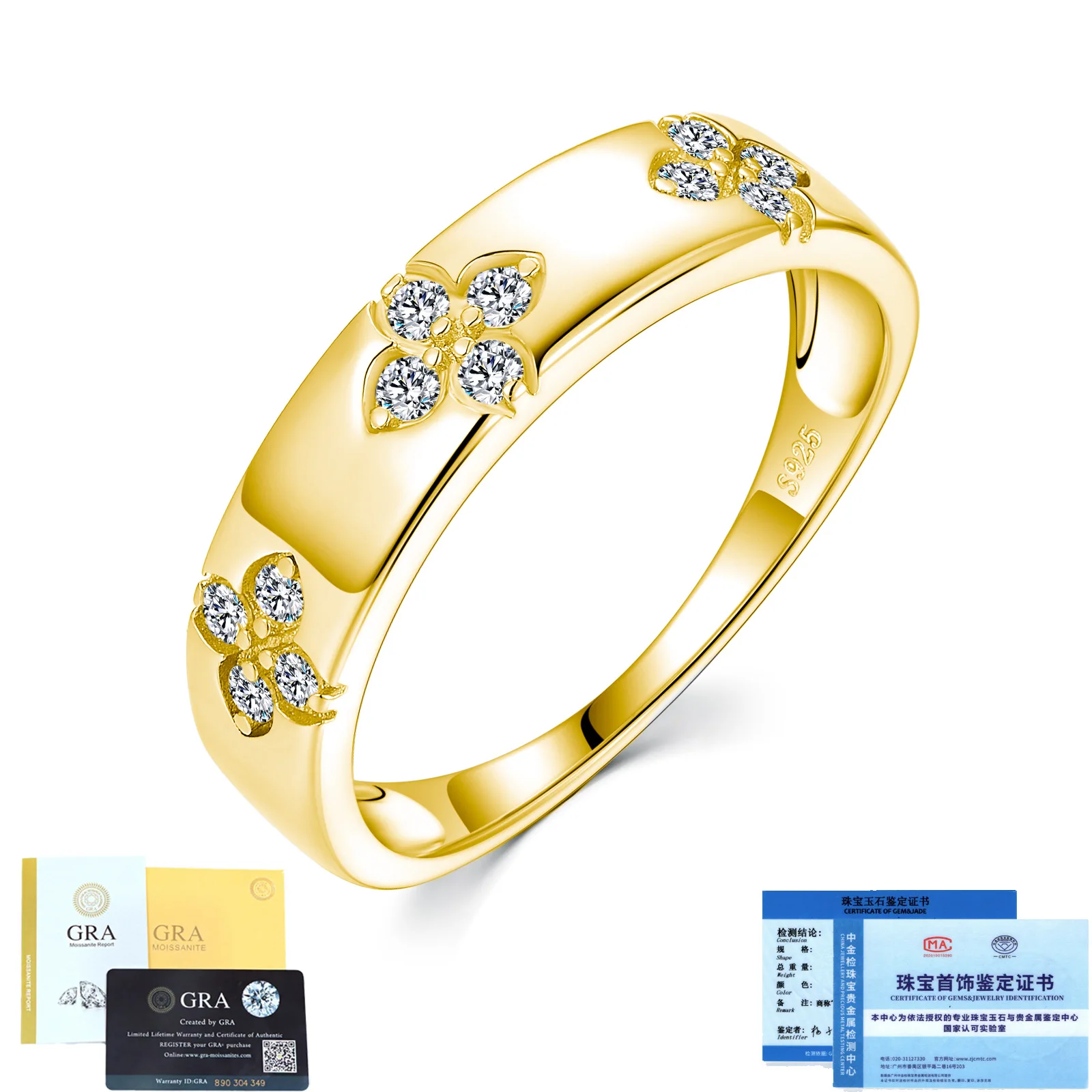 

Женское кольцо Lucky Clover из серебра 925 пробы с морганитом, изысканное сверхпрочное гладкое кольцо, модный модный ювелирный подарок