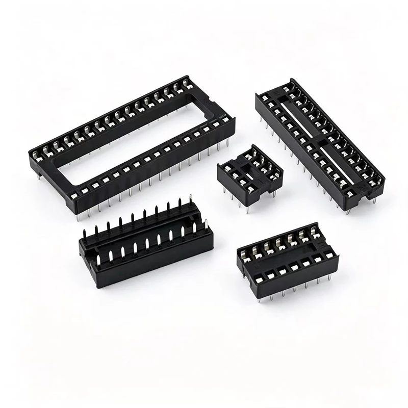 10PCS IC Sockets DIP6 DIP8 DIP14 DIP16 DIP18 DIP20 DIP28 DIP40 Pins Connector DIP Socket 6 8 14 16 18 20 24 28 40Pin