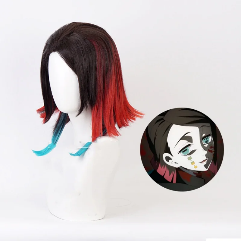 

Anime Enmu Wig Cosplay Costume Heat Resistant Synthetic Hair Men Women Short Wigs + Wig Cap