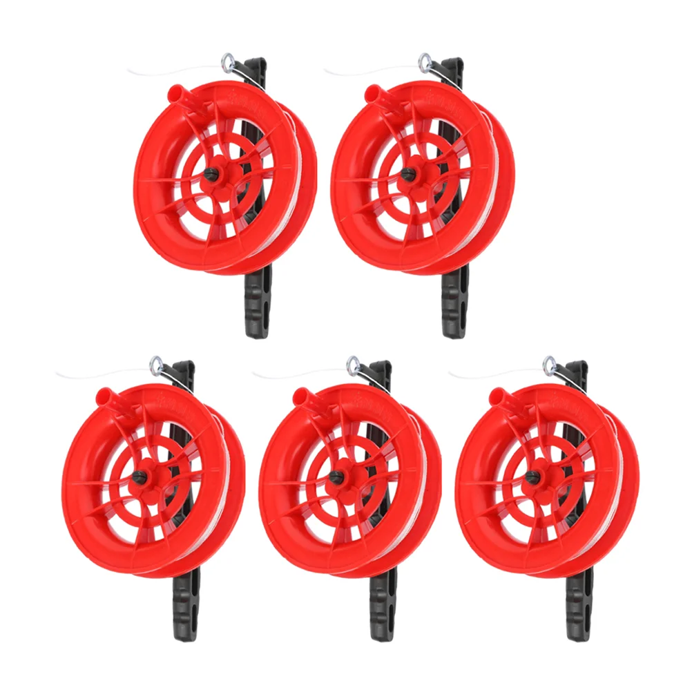 5pcs Reel Winder 50m String Spool High Impact Plastic Control Wheel Flying Kite Sports Tool Kite Accessories Outdoor