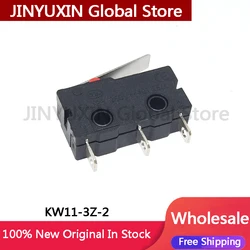20-100Pcs micro switch KW11-3Z-2 straight handle three pin 5A 125 250VAC contact travel switch