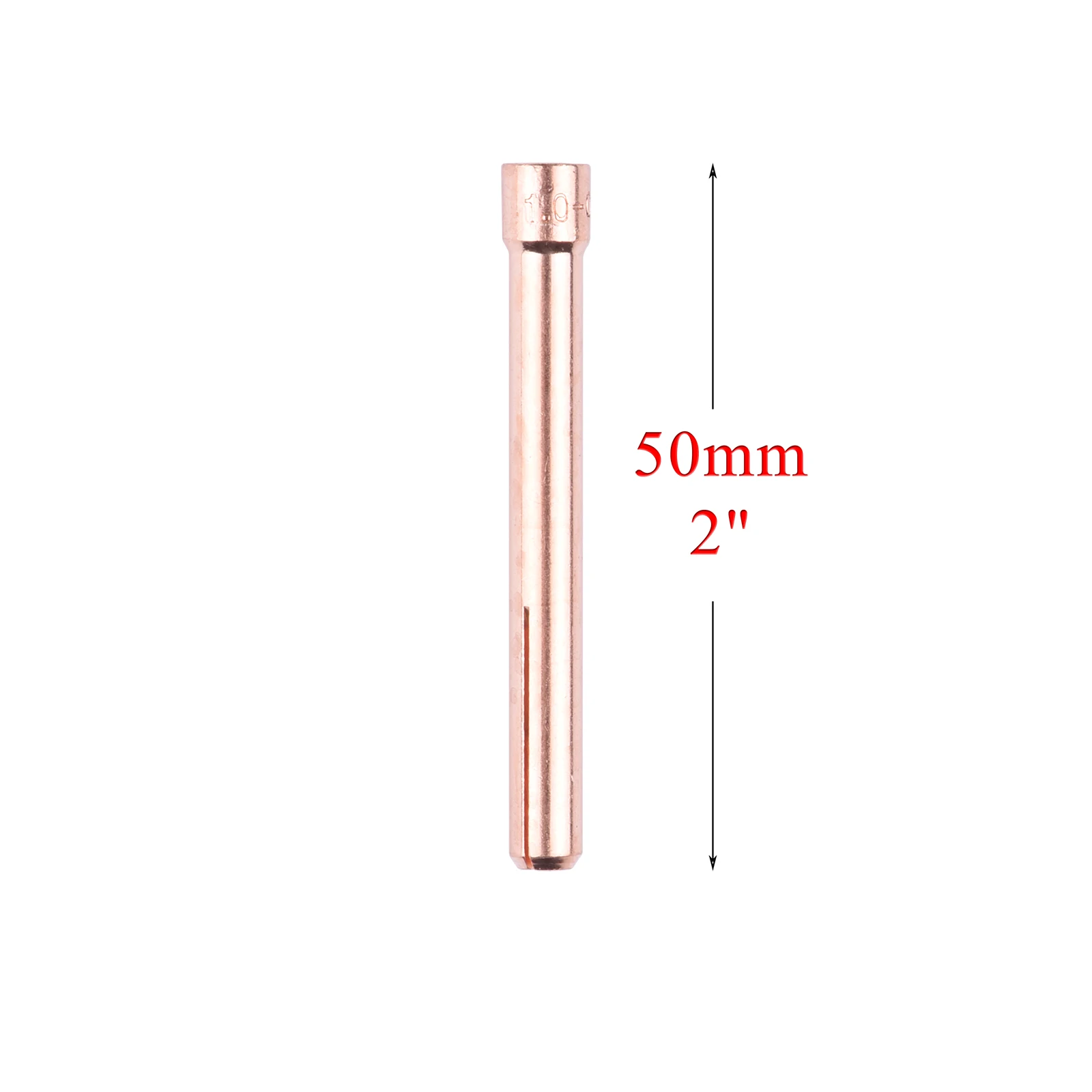 1,0/1,6/2,4/3,2/4,0mm Collet de cuerpo TIG Gas lente Collet 10N22 10N23 10N24 10N25 54N20 45V24 45V25 45V26 45V27 45V28 para WP17 18 26