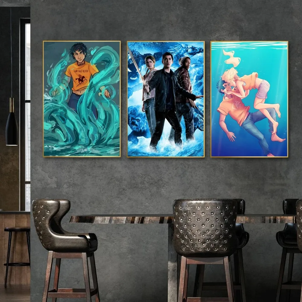 1pc Percy Jackson Self-adhesive Art Poster Waterproof Paper Sticker Coffee House Bar Room Wall Decor