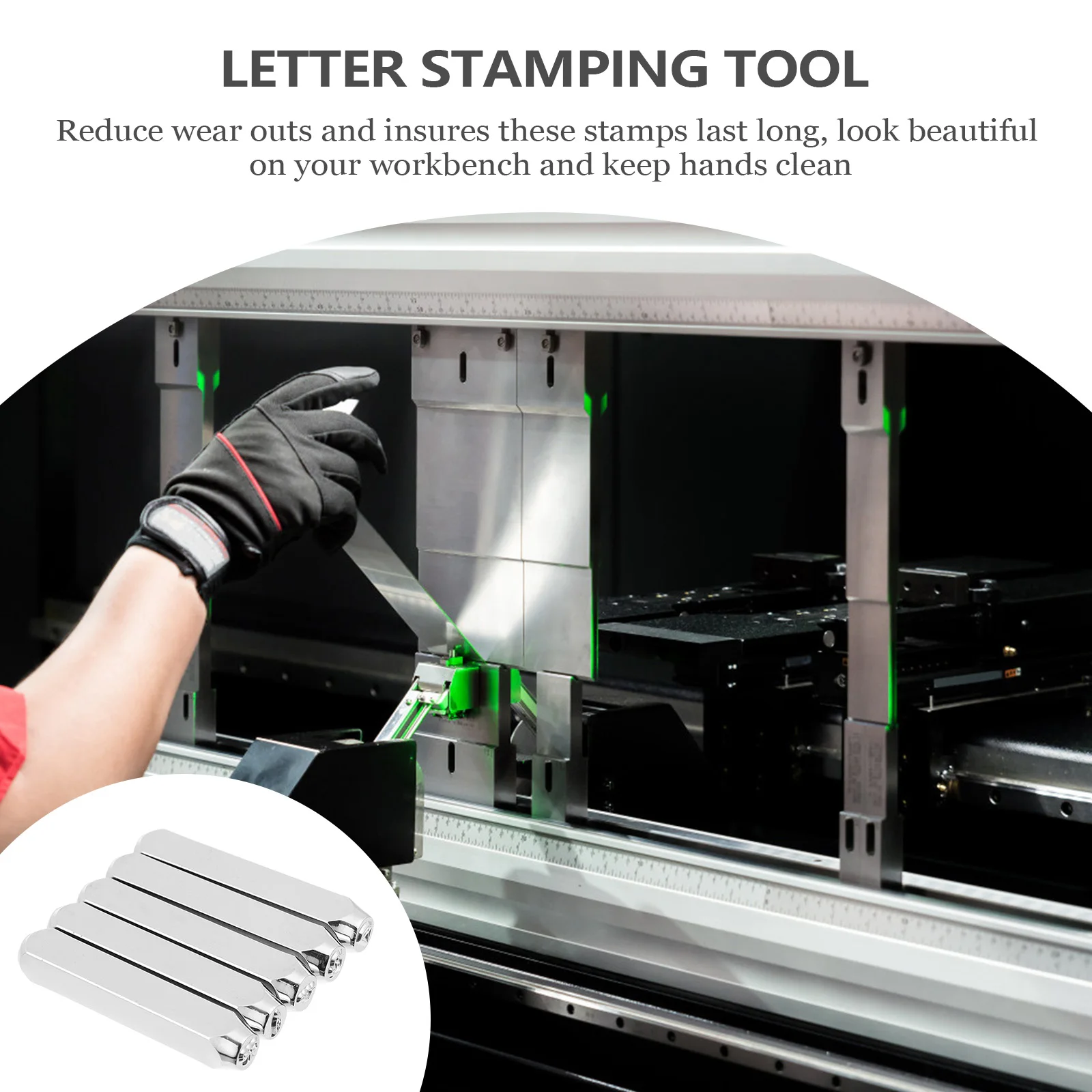 

5 Pcs Metal Seal Set Stamp Punch Tools Scrapbook Shower Steel Stamping Symbol Design