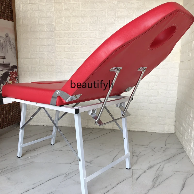 Foldable Back-Type Medical Bed Postpartum Care Facial Bed