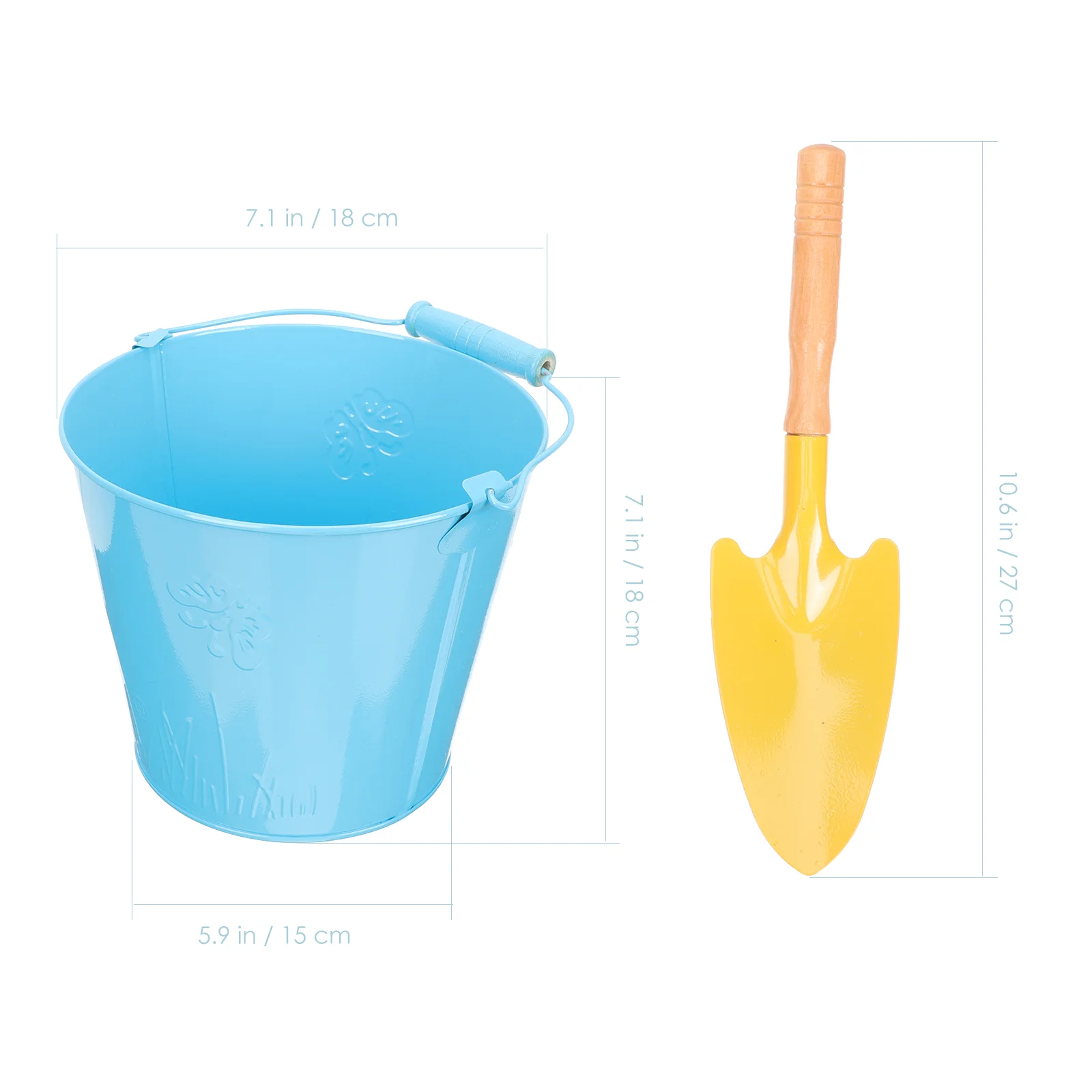 Beach Toy Set Interesting Sand Bucket Interactive Toys Children Accessory Iron Kids Supply Baby Childrens