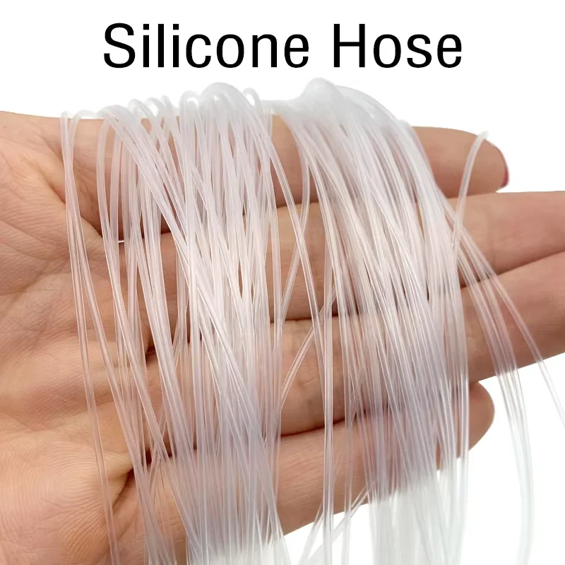 Food Grade Silicone Hose Transparent Soft Capillary Water Pipe for Kitchen ID0.3-4mm Various Sizes Available
