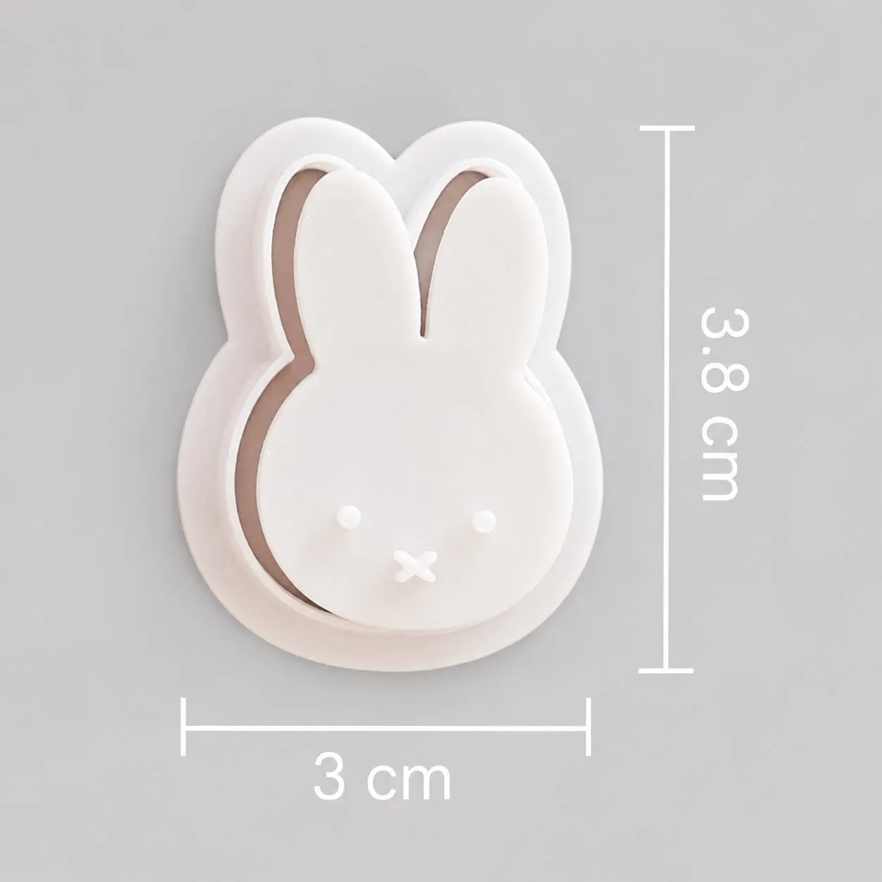 Cute Miffy Rabbit Bear Cookie Mould for Butter Biscuit Cake Decoration Clay Fridge Magnet Pet Treat Homemade Baking Mold Cartoon