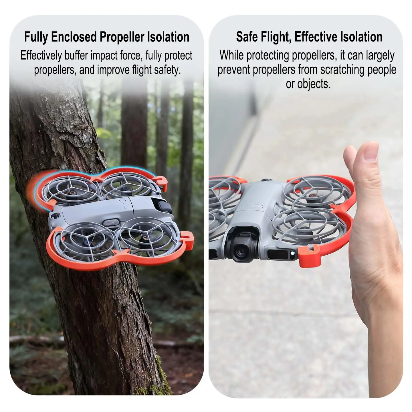 واقي المروحة لـ DJI NEO 2 حلقة حماية مضادة للتصادمات خفيفة الوزن لتغطية الحماية الكاملة ملحقات أجزاء أمان الطائرة بدون طيار #4